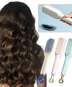 Self Cleaning Hair Brush and Massage Comb